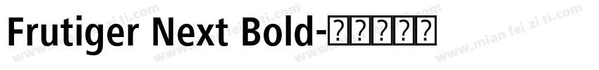 Frutiger Next Bold字体转换